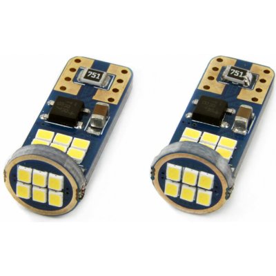 Žárovka LED CANBUS 12/24V T10 W5W 18SMD 2ks, AMIO – Hledejceny.cz