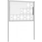 PROCITY Venkovní vitrína Classique, 21 x A4, včetně sloupků, elox | Zboží Auto