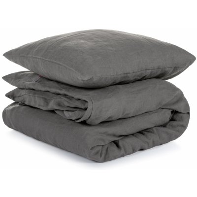 TomLinen povlečení Dark grey 90x135 cm 40x60 cm – Hledejceny.cz