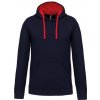 Pánská mikina Kariban Mikina K446 unisex 1TE-K446-Navy/Red-S Navy-červená