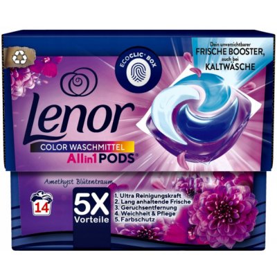 Lenor Allin1 Pods Color Amethyst kapsle 14 PD – Zbozi.Blesk.cz