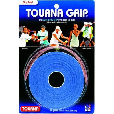 Tourna Grip Dry Feel 10 ks modrá – Zboží Mobilmania