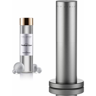 New Aroma difuzér Tower silver 100 m2 + 200 ml olej Medical Care aroma olej – Zboží Mobilmania