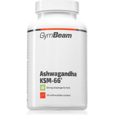 GymBeam Ashwagandha KSM-66 90 kapslí – Zboží Mobilmania