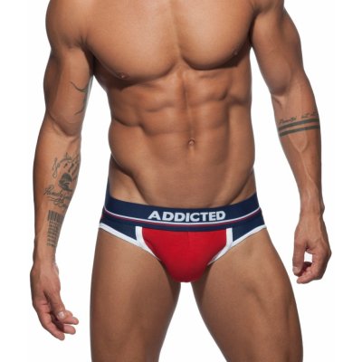 Addicted AD744 push Up Sport Jock Red jocksy – Zboží Mobilmania