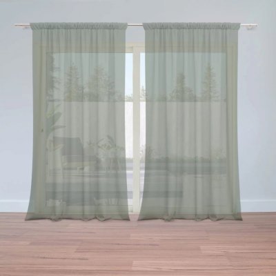 Záclony Vojenská zelená 2: 2 ks - 150x250 cm - Sablio – Hledejceny.cz