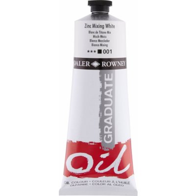 Daler Rowney Graduate olejová barva zinc mixing white 200 ml 1 ks – Hledejceny.cz