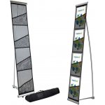 A-Z Reklama CZ Mash skládací textilní síťovaný stojan na letáky 4 x A4 – Zboží Živě