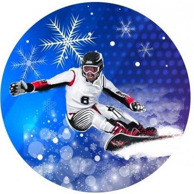 Emblém barevný EM470 snowboard
