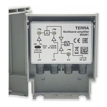 TERRA Anténní zesilovač - MX061, 20dB, 3x vstup