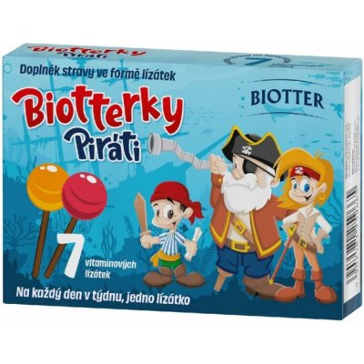 Diagnosis Biotterky vitamínová lízátka Piráti 7 ks – Hledejceny.cz