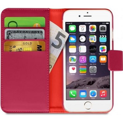 Pouzdro Puro flipové s přihrádkou na kartu Apple iPhone 6/6s růžové – Hledejceny.cz