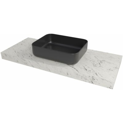 Naturel Dolce deska pod umyvadlo 123,5 x 8 x 50 cm mramor Carrara bílá mat DO12050MCB – Zboží Dáma