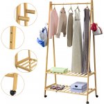 FurniGO Nordik s kolečky bambus – Zboží Dáma