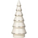 Dekorace MagicHome Stromeček bílý porcelán 4,5 x 4,5 x 11,2 cm – Hledejceny.cz