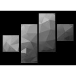 Obraz 4D čtyřdílný - 120 x 90 cm - Vector abstract triangulated color background.Poly Mosaic Background.Background of geometric shapes. Retro triangle background. Color – Hledejceny.cz