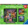 Puzzle RAVENSBURGER Minecraft Biomes 3x49 dílků