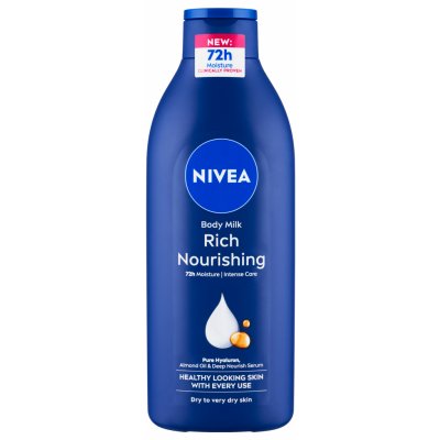 Nivea Body Milk Rich Nourishing vyživující tělové mléko pro suchou pokožku 400 ml – Zboží Dáma