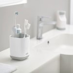 JOSEPH Stojánek na kartáčky EasyStore 70509 malý bílý/šedý – Zboží Dáma