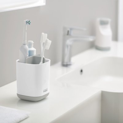 JOSEPH Stojánek na kartáčky EasyStore 70509 malý bílý/šedý – Zboží Dáma