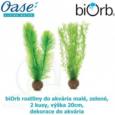 Biorb rostliny malé zelené, 2 ks, 20 cm 46083 – Zboží Mobilmania