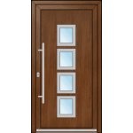 OknaDvereNaMiru.cz Vchodové plastové dveře INOX 1427 bílá 100 x 200 cm – Hledejceny.cz