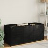 Úložný box Zahrada - XL úložný box 105 x 34,5 x 45 cm textil černý