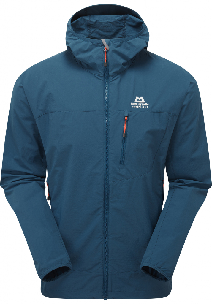 Mountain equipment Echo Hooded Mens Jacket Majolica Blue