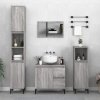 Koupelnový nábytek Nábytek XL Koupelnová skříňka šedá sonoma 30x30x190 cm kompozitní dřevo