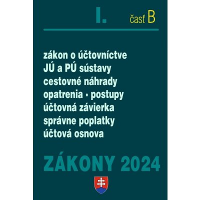 Zákony I. B / 2024 - Účtovné zákony - Poradca s.r.o. – Hledejceny.cz
