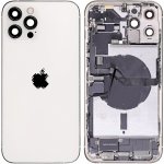 Kryt Apple iPhone 12 Pro Max Zadní Housing s Malými Díly stříbrný