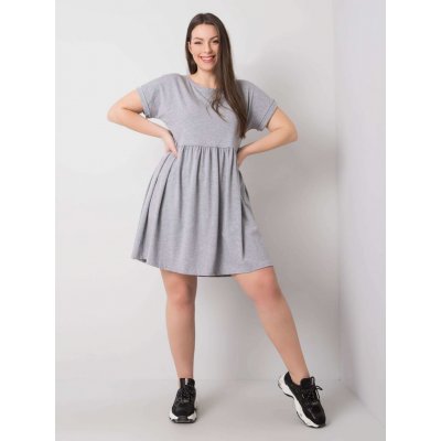 Dámské basic šaty -RV-SK-6292.09P-grey šedá