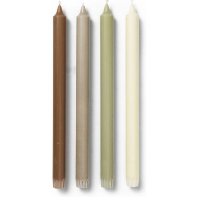 Ferm Living Svíčky Pure set 4ks, botanic blend – Zboží Dáma