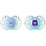 Tommee Tippee C2N silikon Night modrá 2 ks – Zboží Dáma