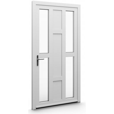 Aluplast vchodové dveře jednokřídlé bílá/bílá 80 x 180 cm rozložení výplně 32 – Hledejceny.cz