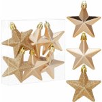 SPRINGOS Hvězdičky zlaté sada 6ks vánoční ozdoby CA1149-XG – Zboží Dáma