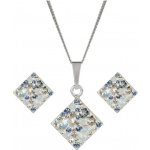 Pavona sada s krystaly Swarovski náušnice a přívěsek mix barev kosočtverec 39126.3 light sapphire – Zboží Mobilmania