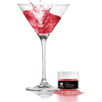 Brew Glitter Jedlé třpytky do nápojů červená Red 4 g