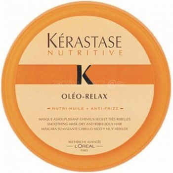 Kérastase Nutritive Oleo Relax Masque for Dry Rebelliou Hair Gelová vlasová maska pro vyhlazení a narovnání suchých, kudrnatých a nepoddajných vlasů 200 ml