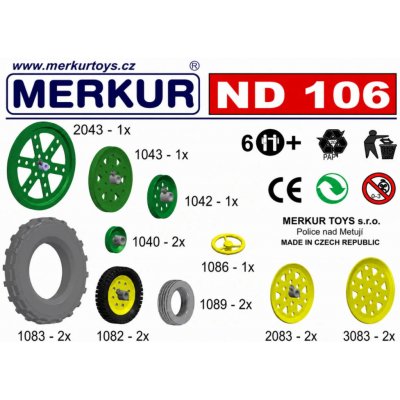 Merkur ND 106 Kola a pneumatiky 16ks – Zboží Živě