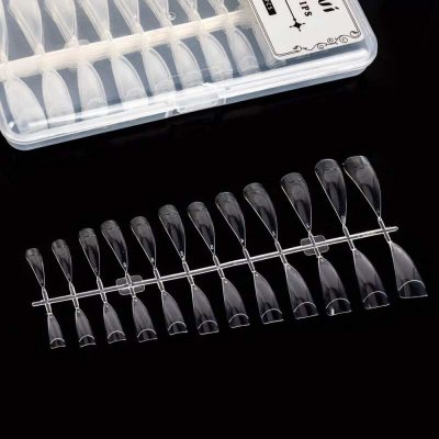 Starnails Tipy clear tvar mandle dlouhé dl l pl 240ks – Zboží Dáma