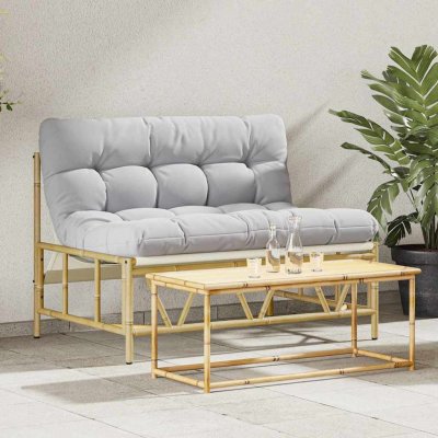 OMAXI 582454 Zahradní lavice Světle šedá 110 x 75 x 71 cm Ocel – Hledejceny.cz