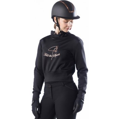 HKM Mikina Equestrian dámská černá /rosegold – Sleviste.cz