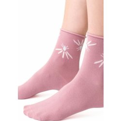 Dámské vzorované ponožky 099 Růžová