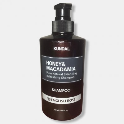 Kundal Honey&Macadamia Shampoo English Rose Šampon s anglickou růží 500 ml – Zbozi.Blesk.cz