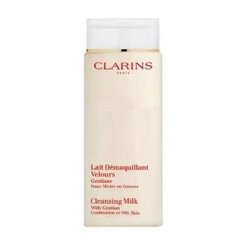 Clarins Cleansing Milk With Gentian čistící mléko pro smíšenou a mastnou pleť 200 ml