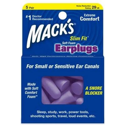 Macks Slim Fit špunty do uší 5 párů – Sleviste.cz