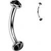 Piercing Šperky4U piercing do obočí titan TIT1381-K