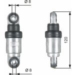 Tlumič vibrací, žebrovaný klínový řemen GATES T39215 – Zboží Mobilmania