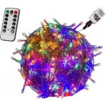 VOLTRONIC M59755 Vánoční osvětlení 5 m 50 LED barevné zel.kabel ovladač – Hledejceny.cz